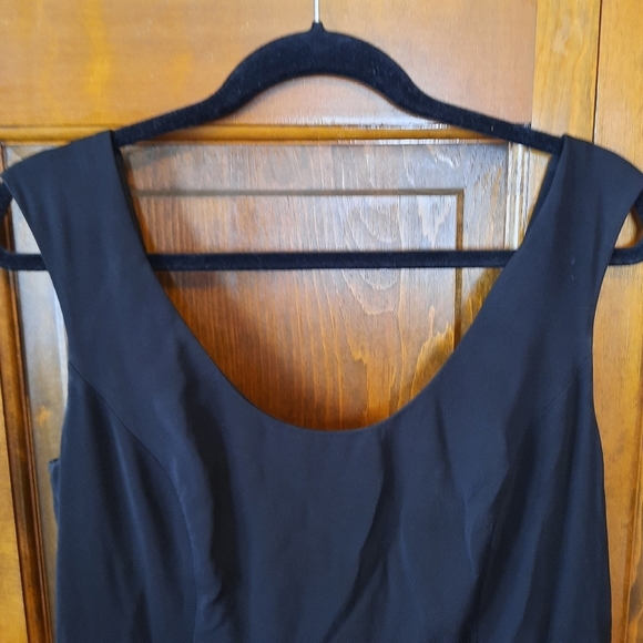 🛍 Aidan Mattox Metallic Gold Floral Jacquard Maxi Evening Gown Size 14 - Picture 6 of 15